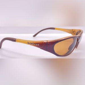 Vintage Rudy Project SN07 Brown Oval Sunglasses Frames Only